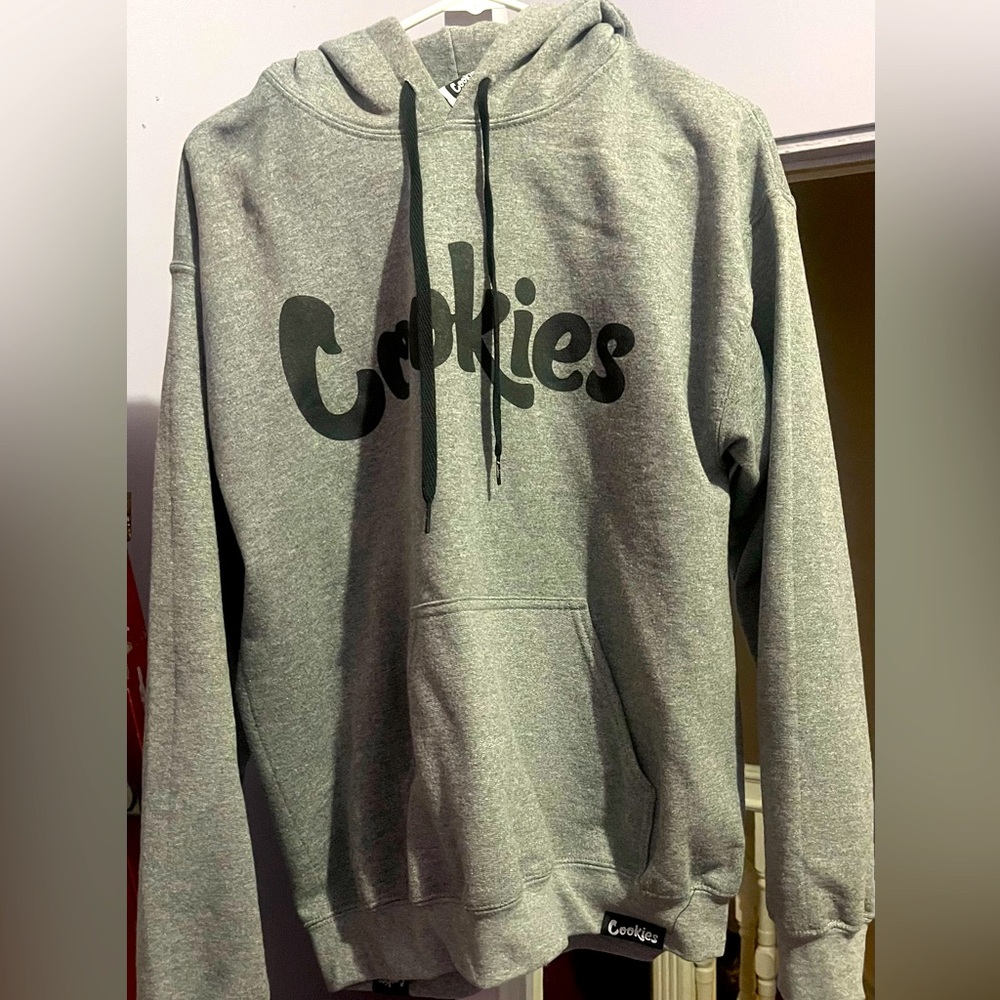 Cookies- Medium Sweatshirt Gray- Black logo and strings